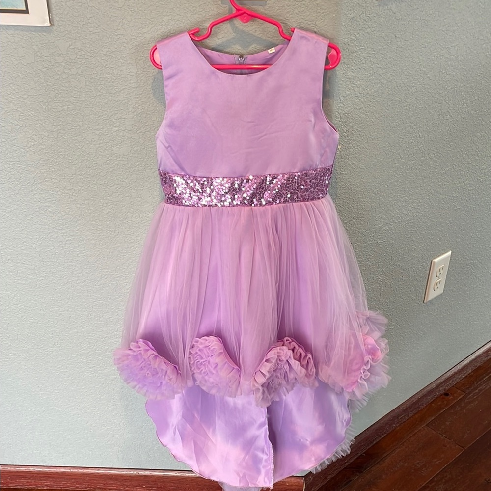 Lavender Sequin Tulle Dress